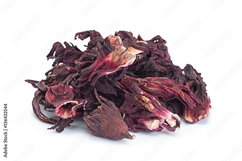  Hibiscus red dry tea closeup