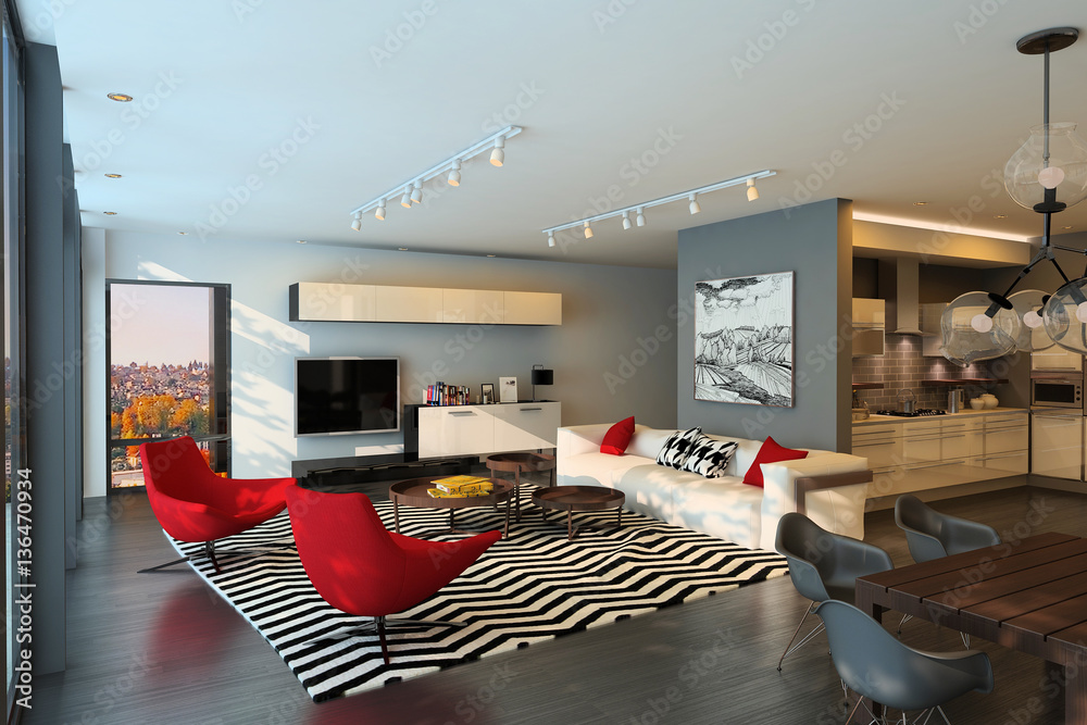 Modern house interior
