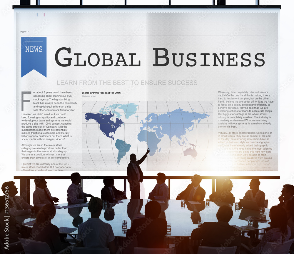 Global Business Export Import Networking Growth Concept