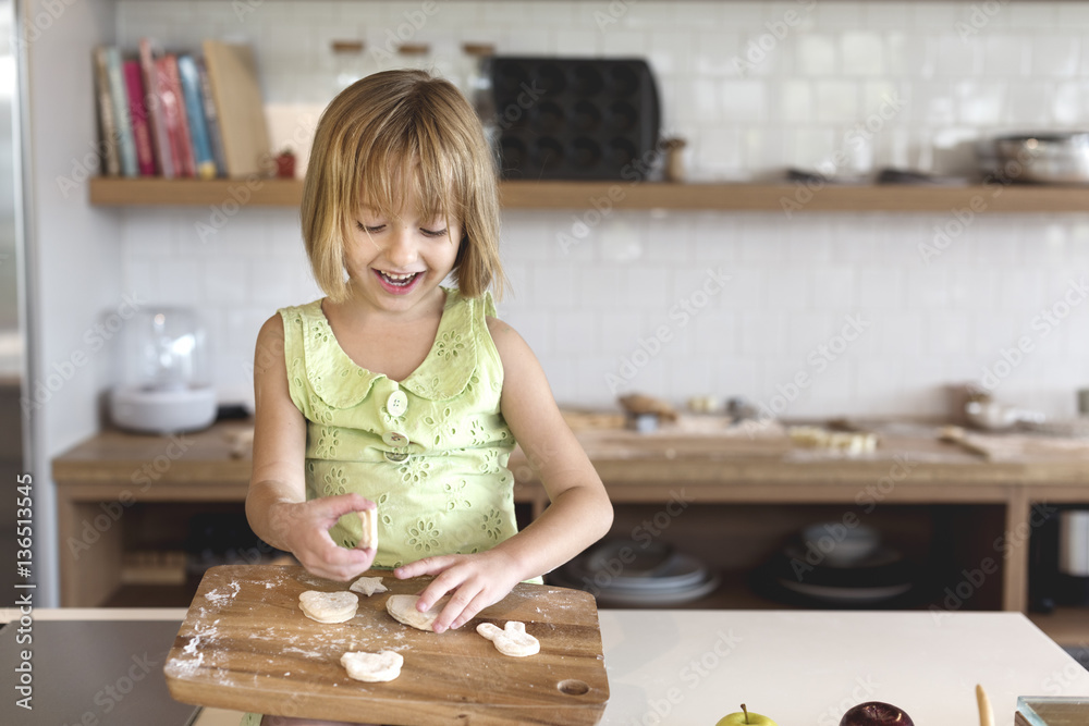 Flour Dessert Cookie Dough Cake Bakery Girl Concept