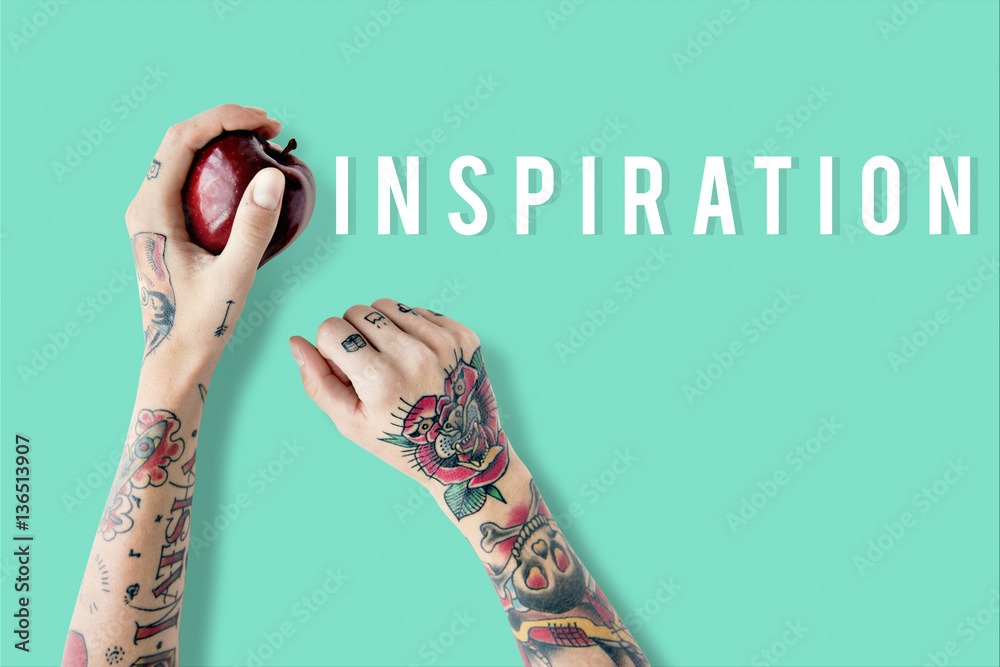 Inspire inspiration positivity word concept