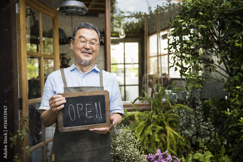 Cafe Open Shop Retail Welcome Notice Retail Front