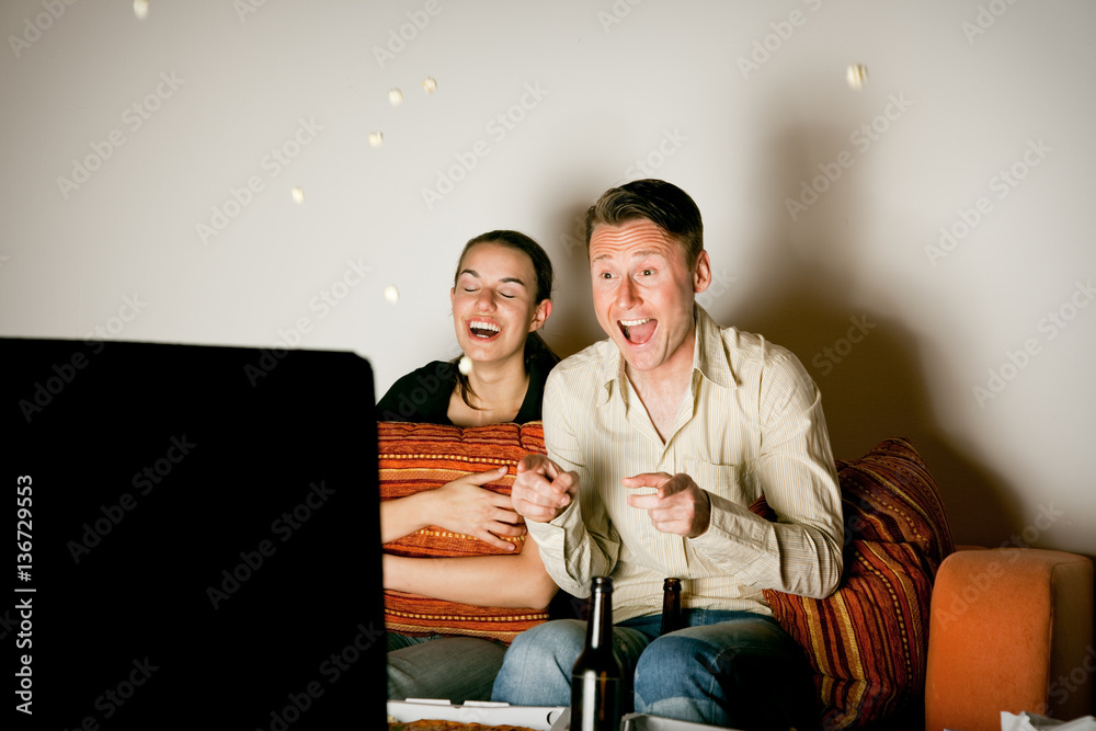 Couple Watching Tv