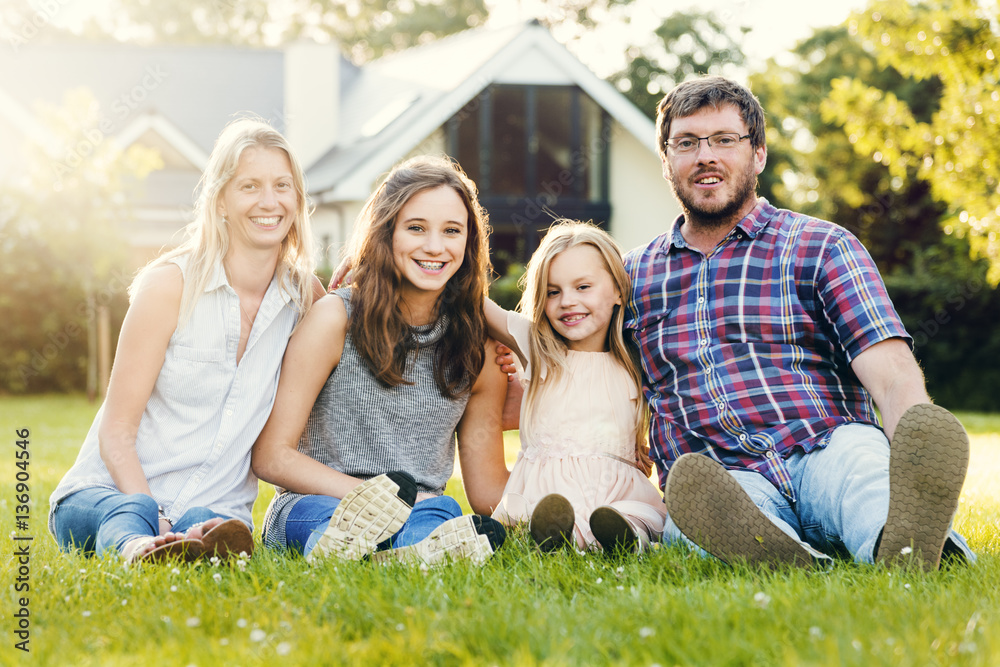 Family Generations Parenting Togetherness Relaxation Concept