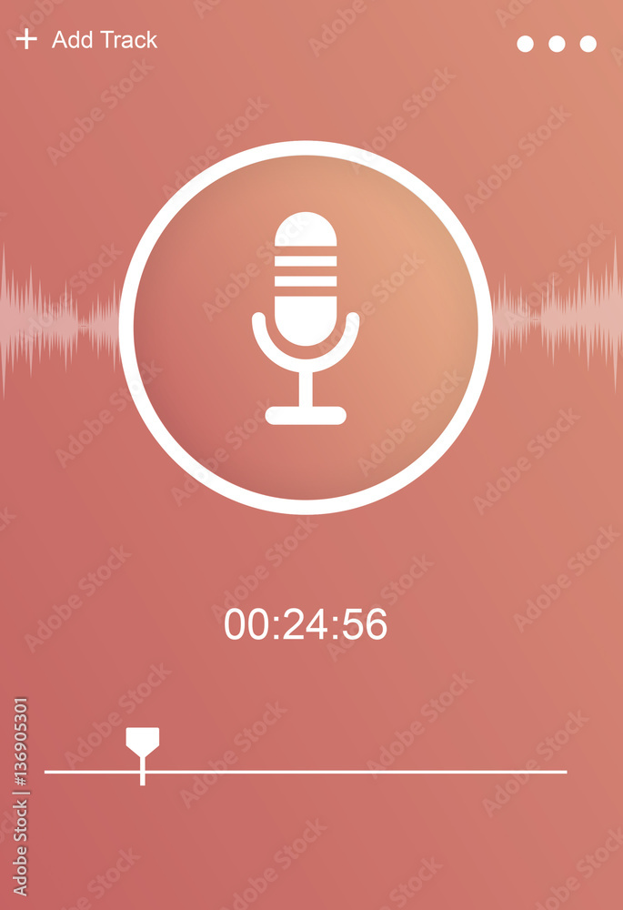 Microphone Audio Podcast Broadcast Media Graphic Concept