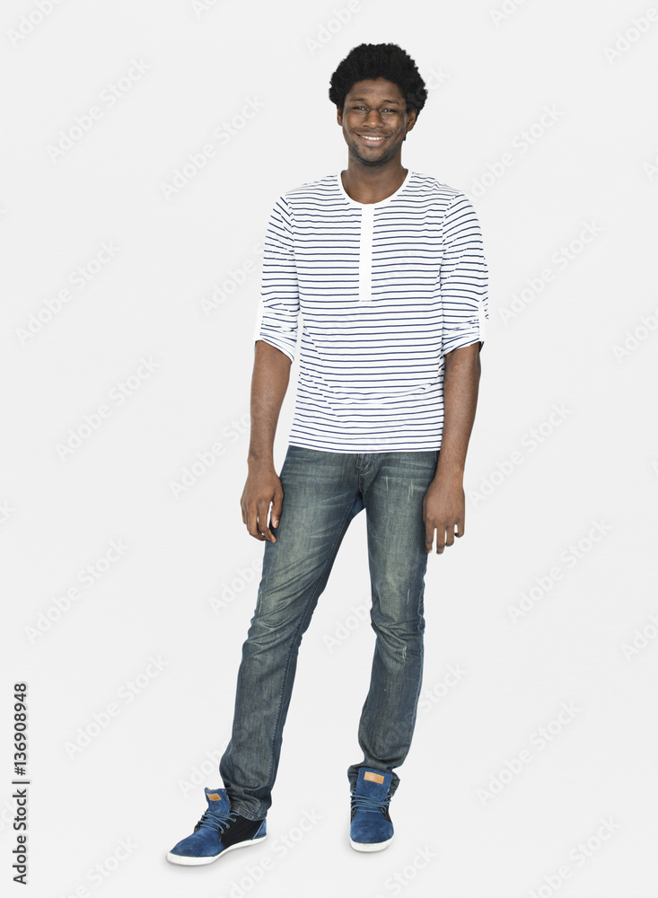 African Man Ethnicity Smiling Portrait Concept