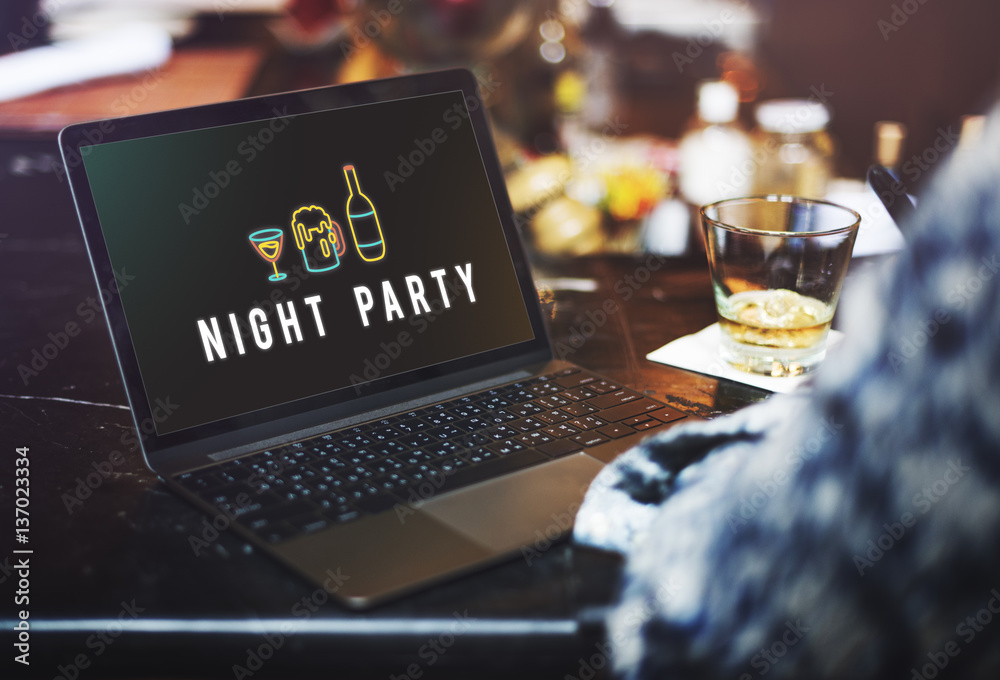 Party Night Life Fun Enjoy Concept