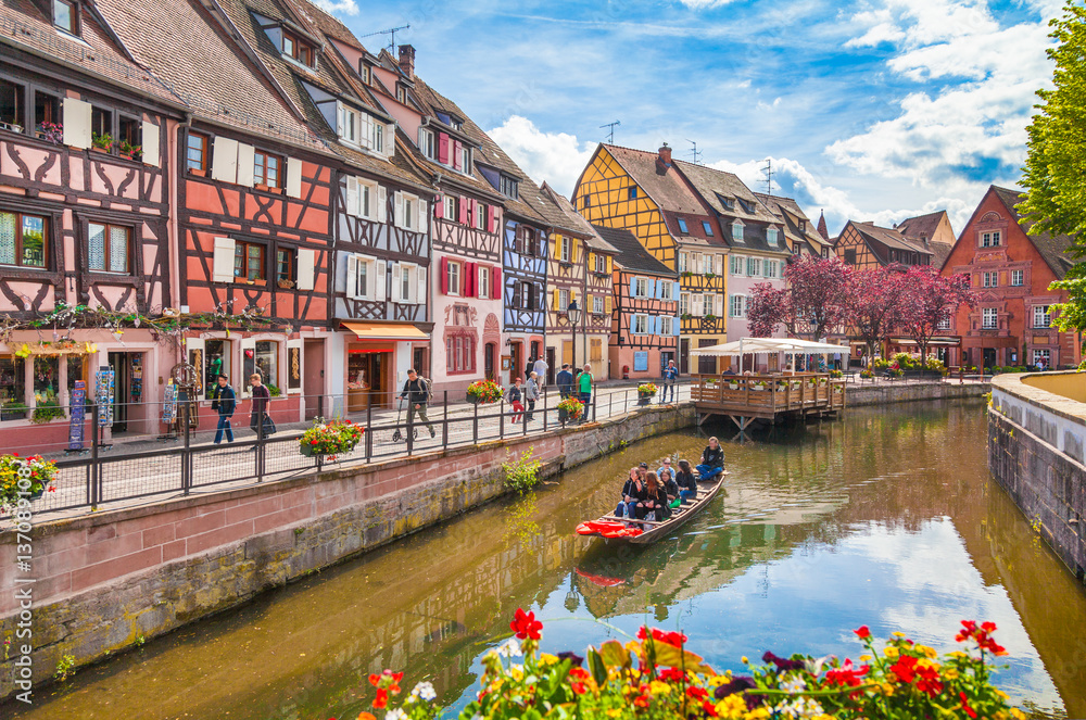 Historic town of Colmar, Alsace region, France