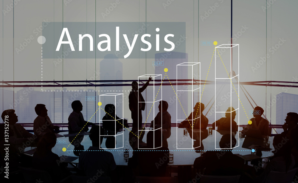 Bar Graph Statistics Analysis Business Concept