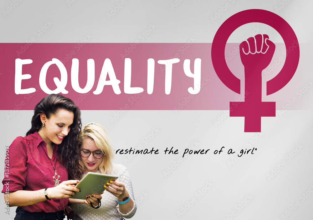 Women Girl Power Feminism Equal Opportunity Concept