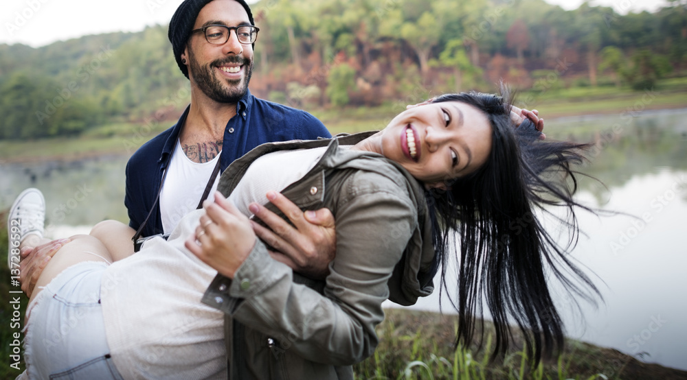 Couple Exploring Trip Holiday Concept