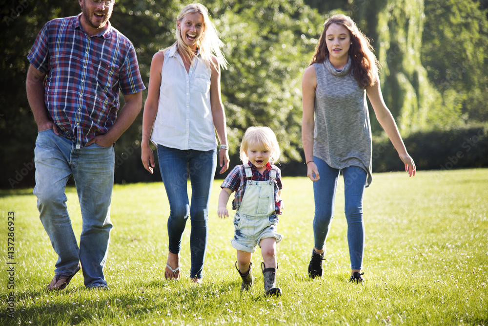 Family Generations Parenting Togetherness Relaxation Concept