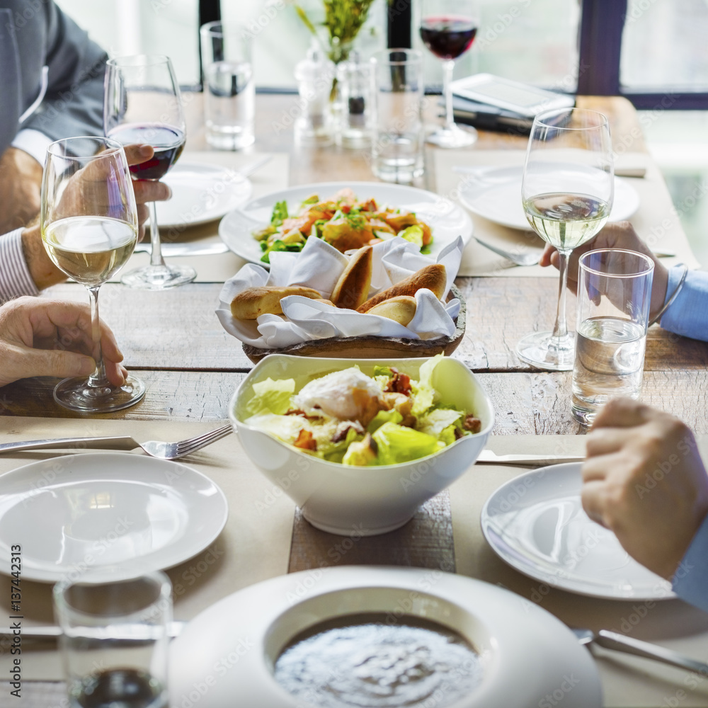 Business People Dining Together Concept