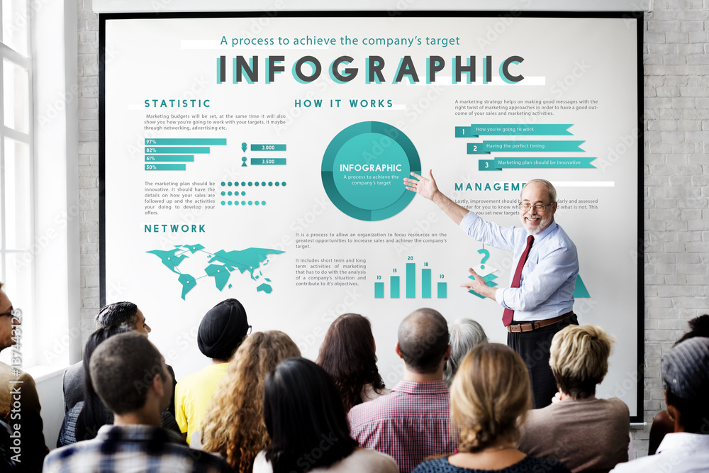 Infographic Global Business Marketing Plan Concept