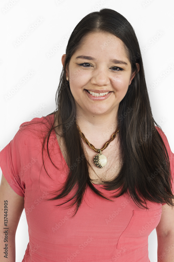 Woman Smiling Happiness Portrait Concept