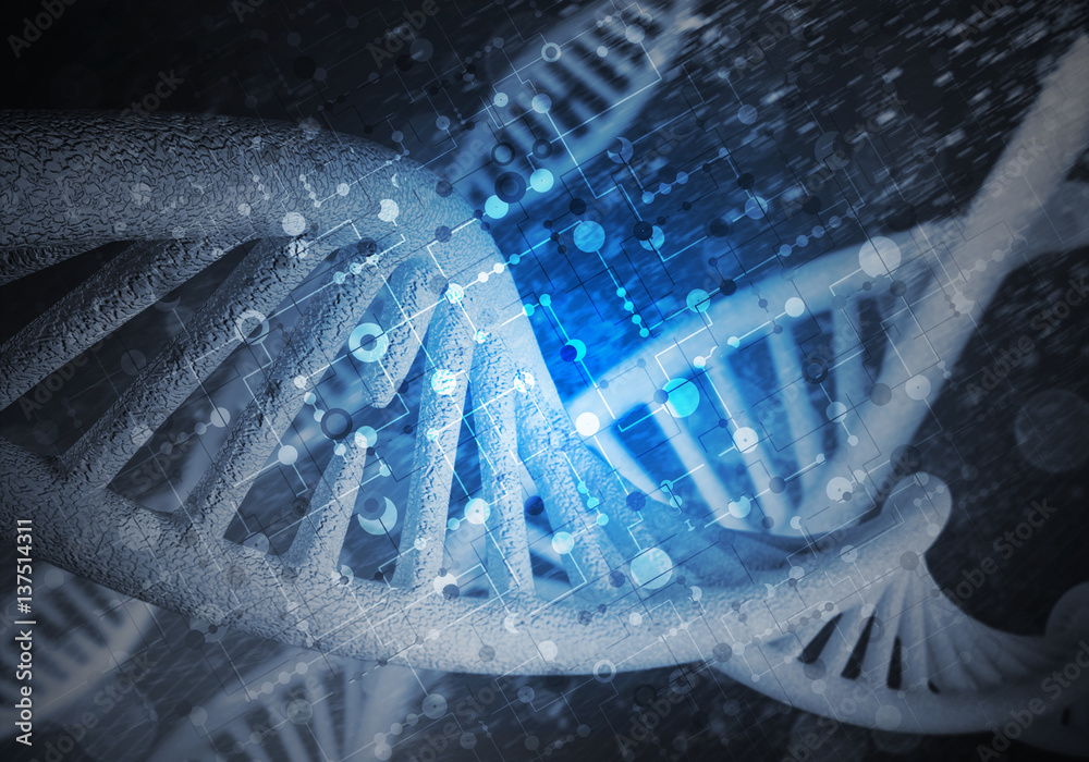 DNA molecules background