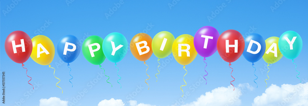 Luftballon Happy Birthday