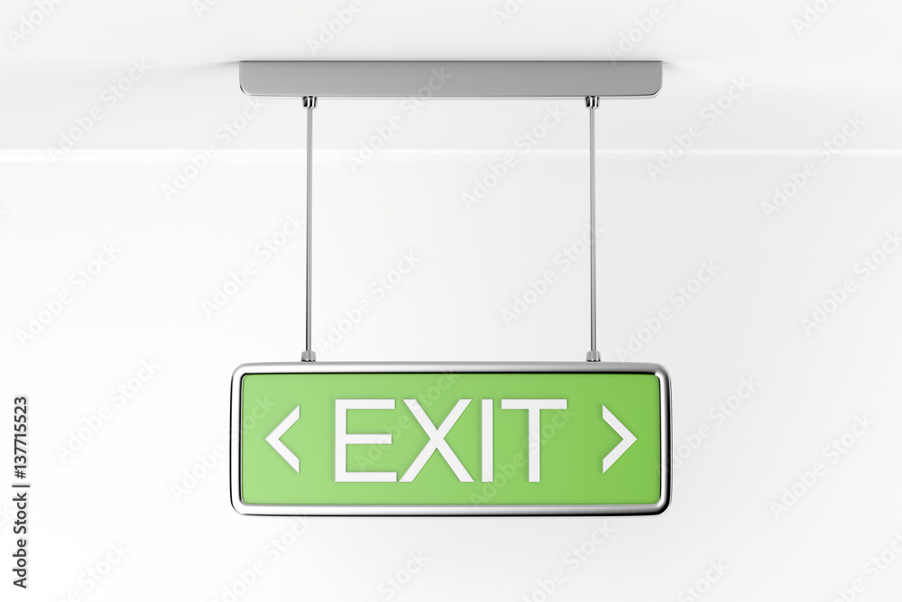 Emergency exit sign