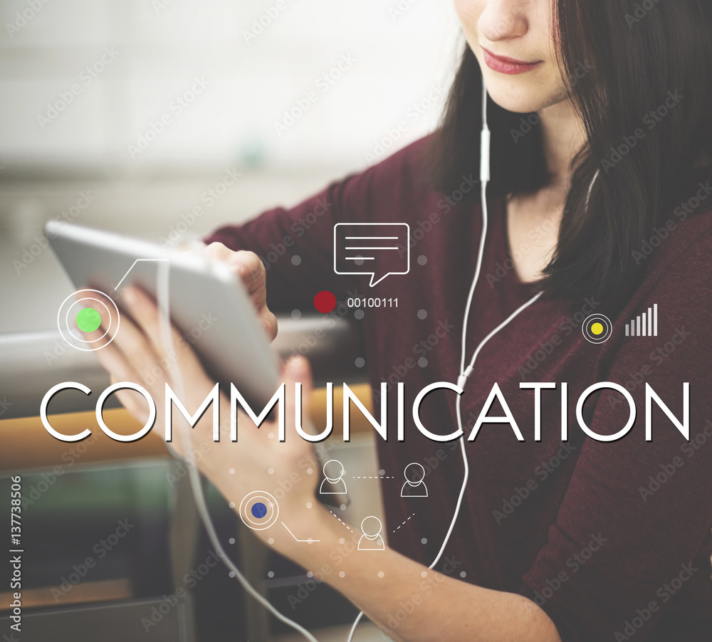 Communication Message icon graphic concept