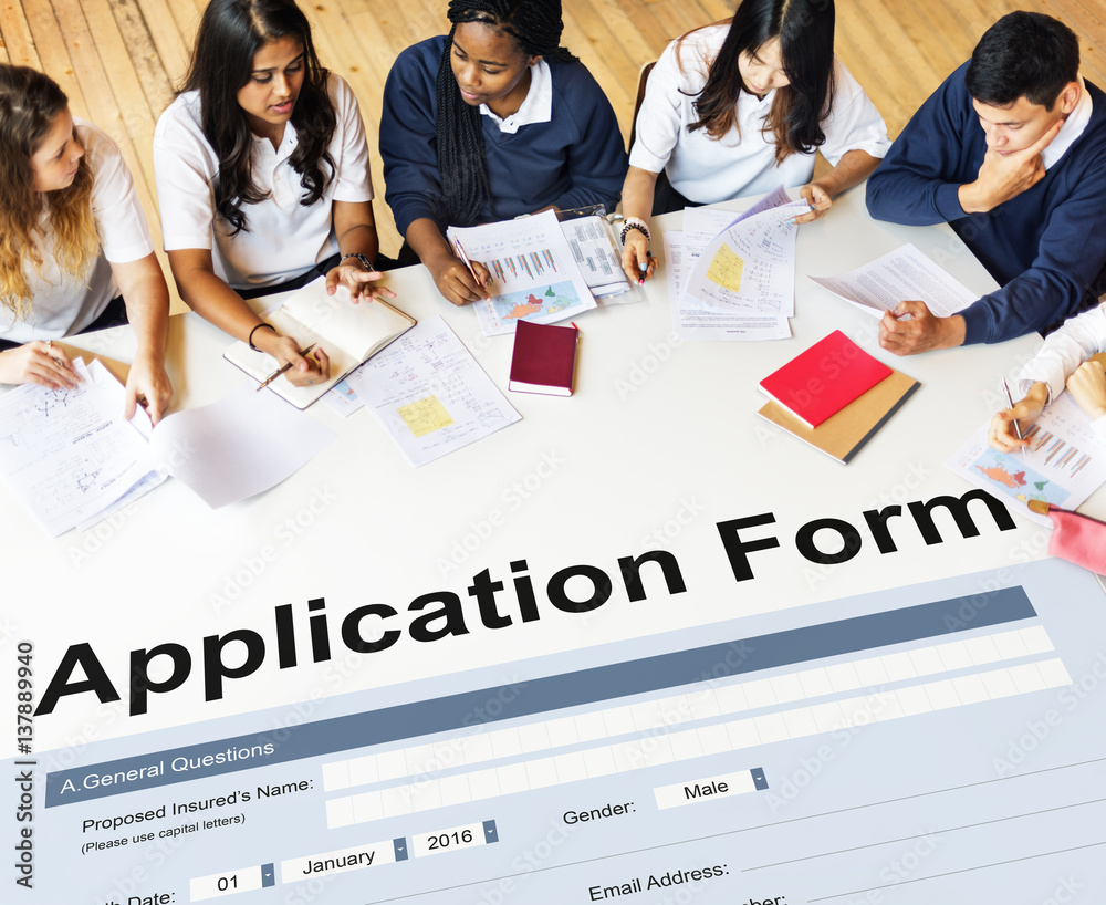 Application Form Information Employment Concept