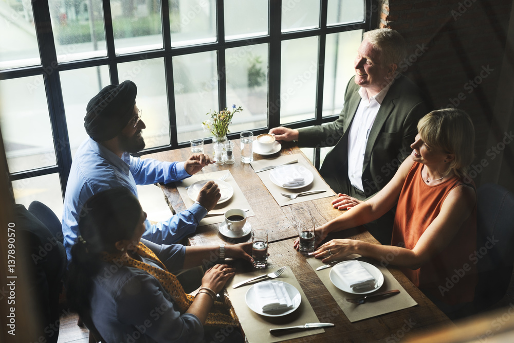 Business People Dining Together Concept