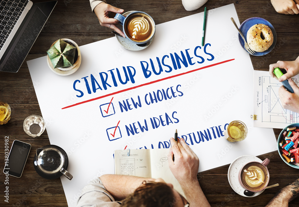 New Startup Business Opportunities Ideas Concept