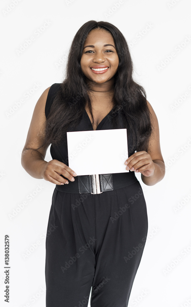 African Woman Cheerful Portrait Concept