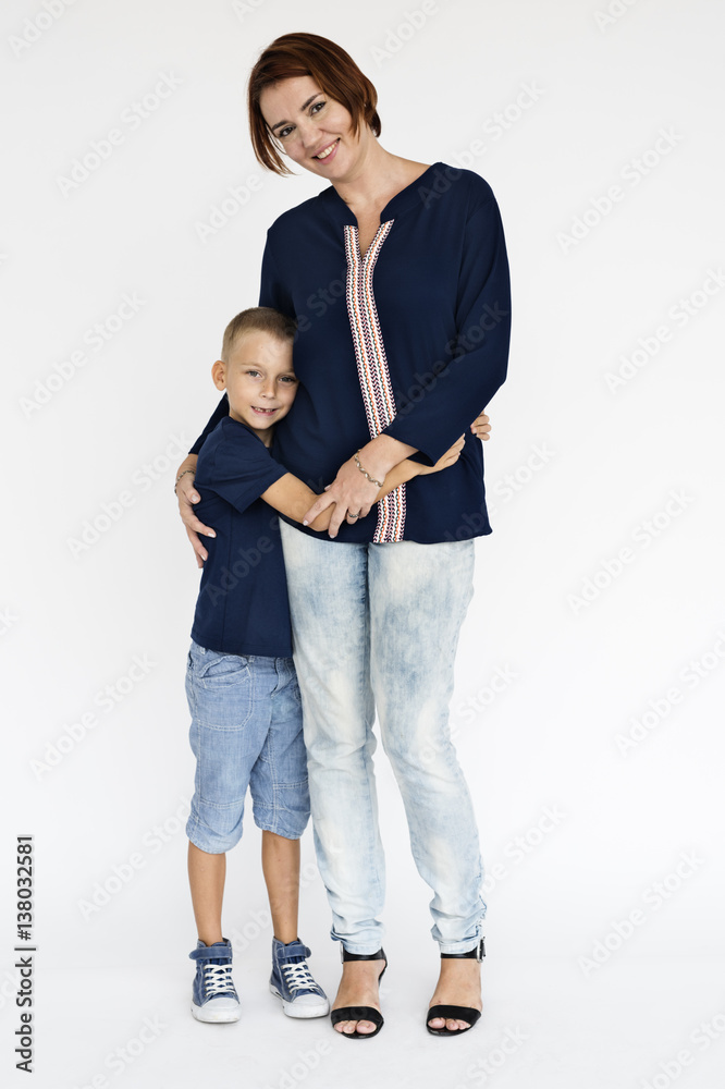 Family Together Studio Portrait Concept