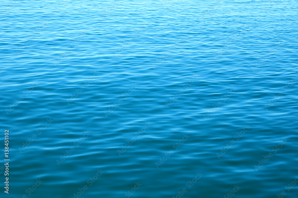 Blue sea water background