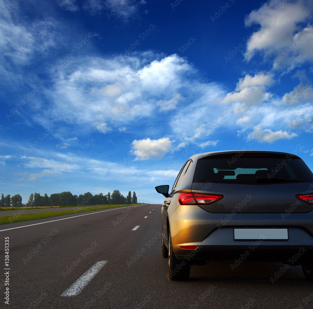  car and on the road