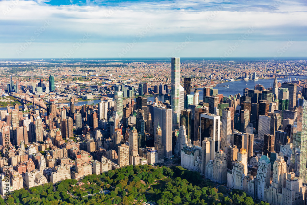 Aerial view of Central Park