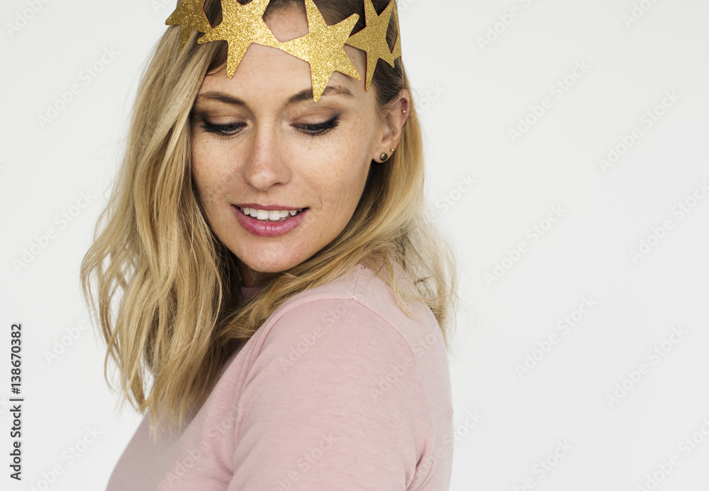 Caucasian Woman Smiling Portrait Concept