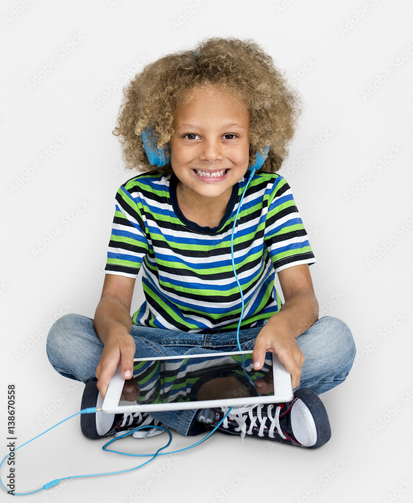 Little Boy Having Fun Portrait