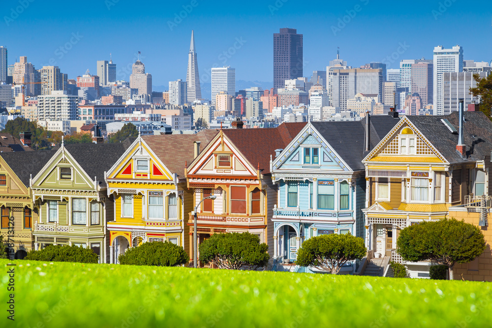 Painted Ladies at Alamo Square, San Francisco, California, USA