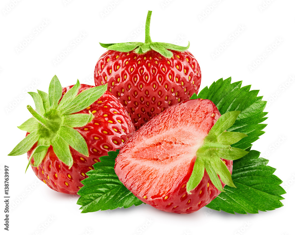 Strawberry isolated on white