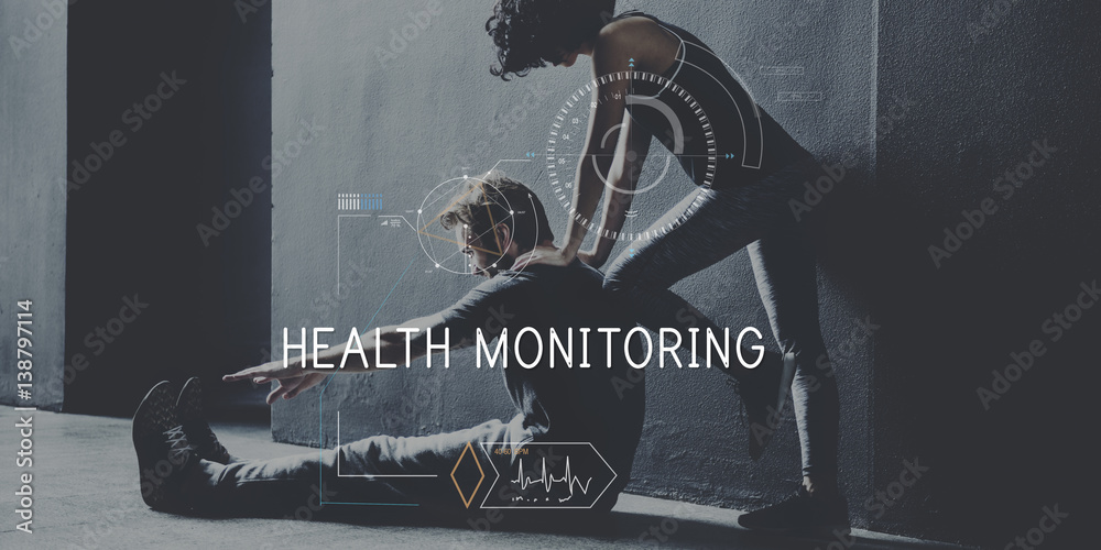 Health Fitness Healthcare Tracking Technology Concept