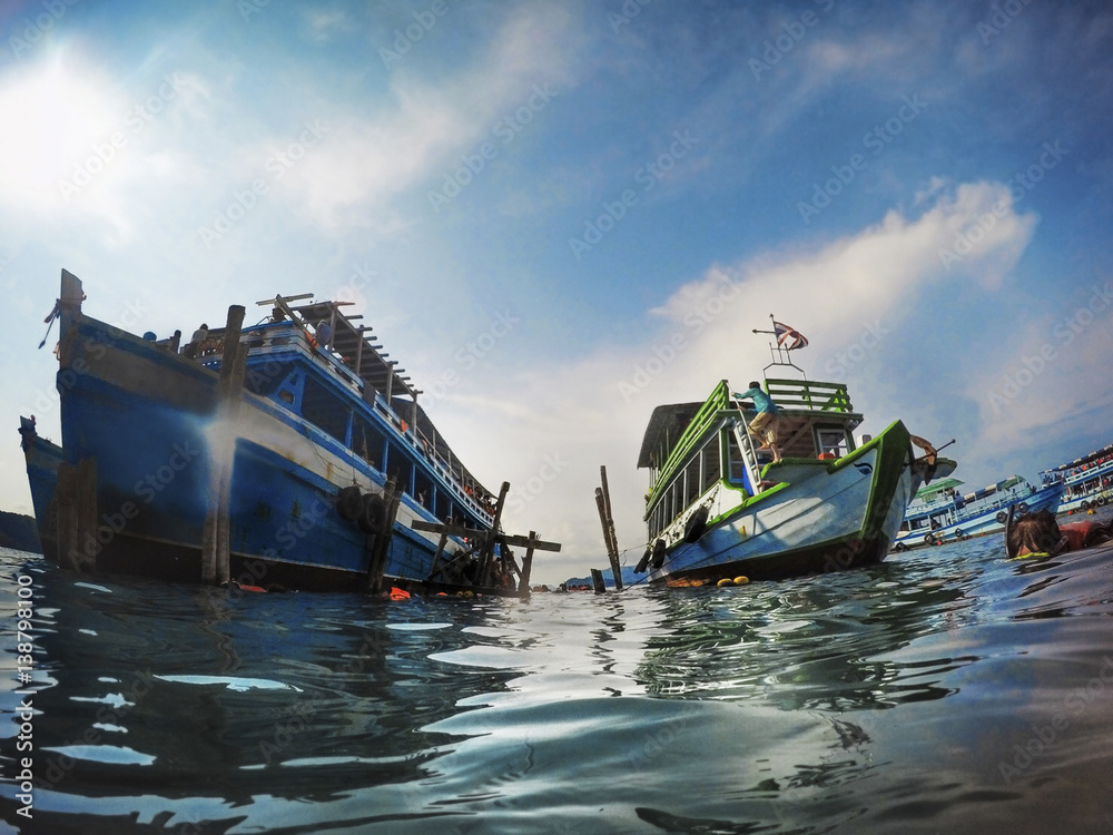 Snorkeling Activity Yacht Sea Ocean