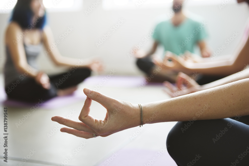 Yoga Practice Exercise Class Concept