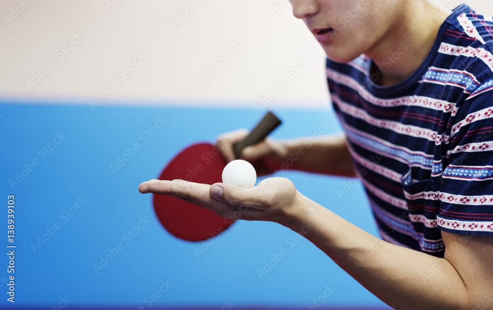 Table Tennis Ping-Pong Sport Activity Concept