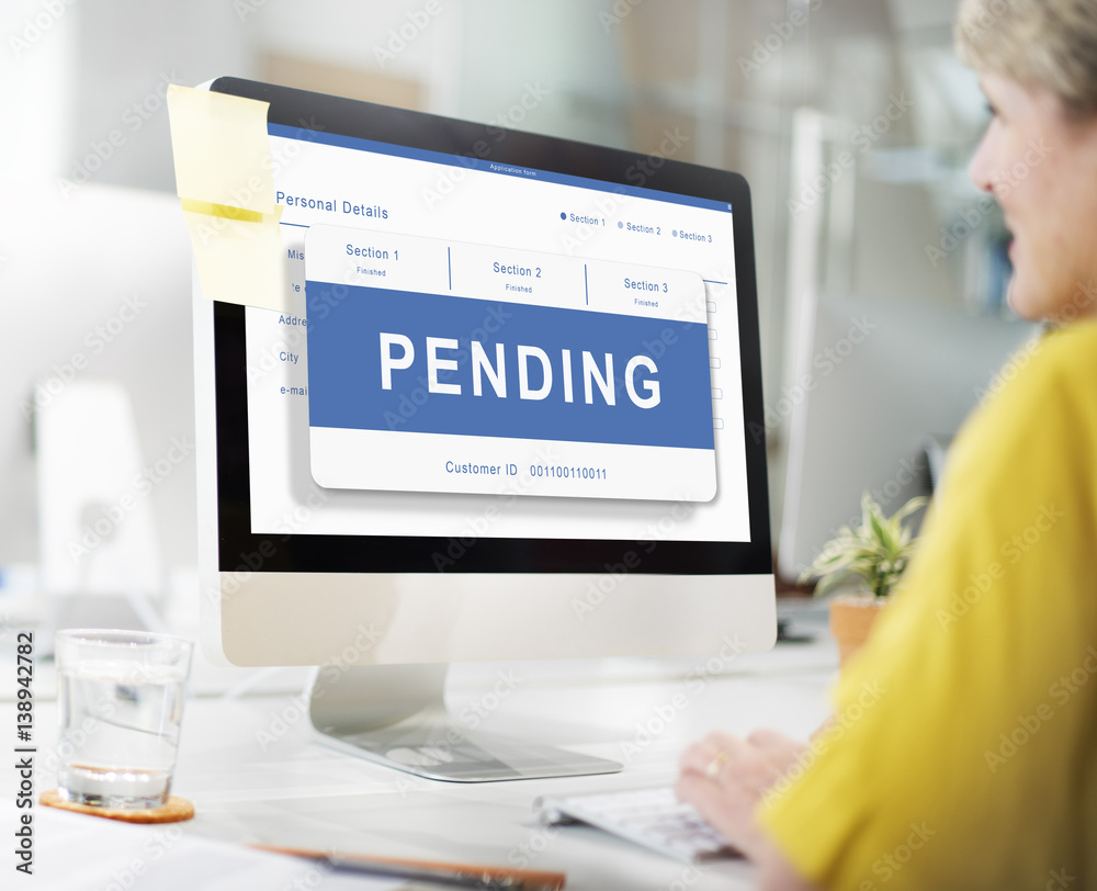 Pending Entry Waiting Approved Reject Concept