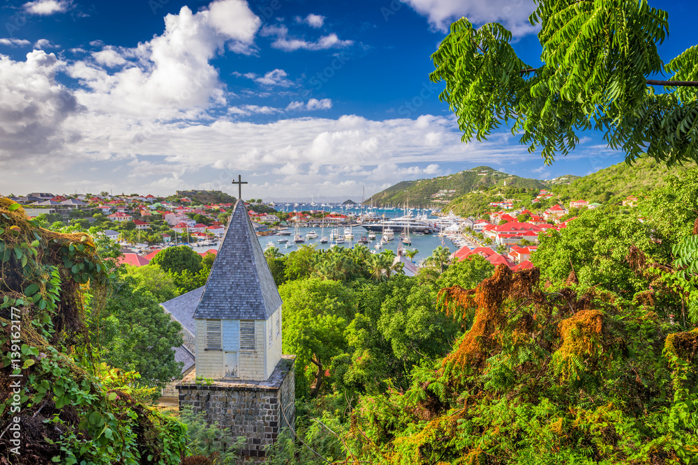 Steeple on St. Barts Island