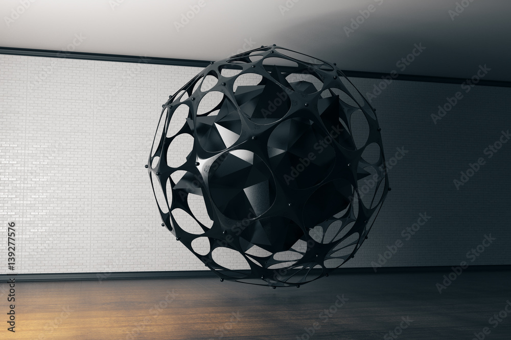 Patterned black sphere