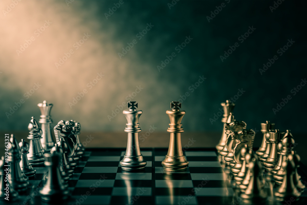 chess board game concept of business ideas and competition and stratagy plan success meaning