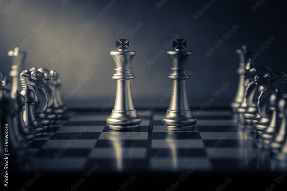 chess board game concept of business ideas and competition and stratagy plan success meaning