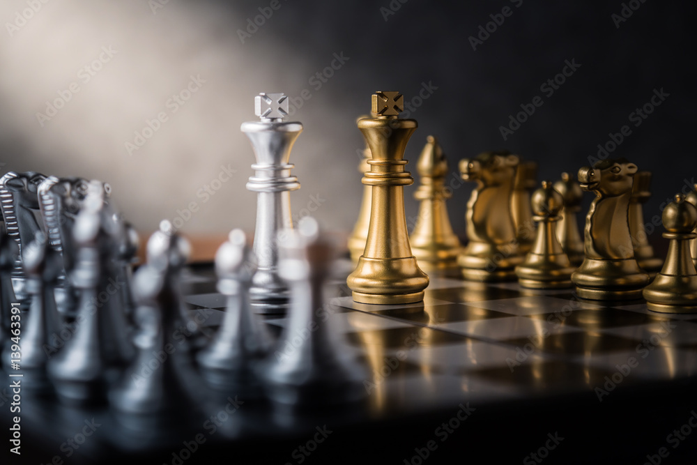 chess board game concept of business ideas and competition and stratagy plan success meaning