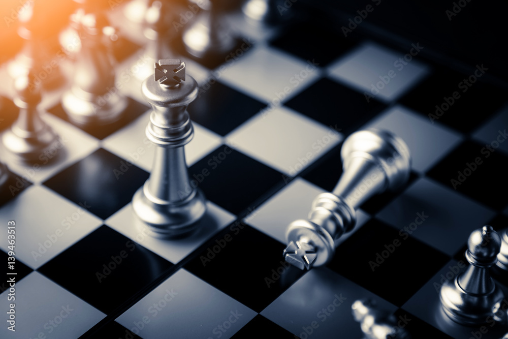 chess board game concept of business ideas and competition and stratagy plan success meaning