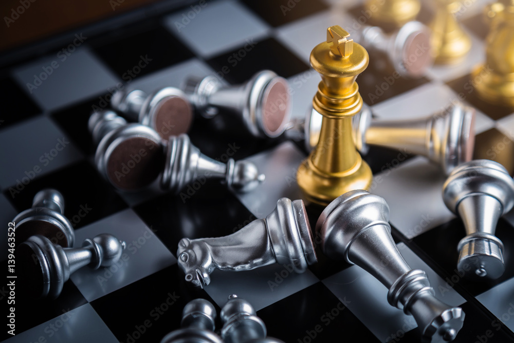 chess board game concept of business ideas and competition and stratagy plan success meaning