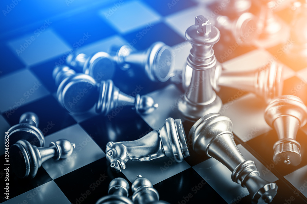 chess board game concept of business ideas and competition and stratagy plan success meaning