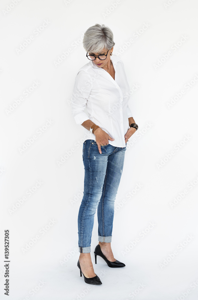 Woman Casual Portrait Photography Concept