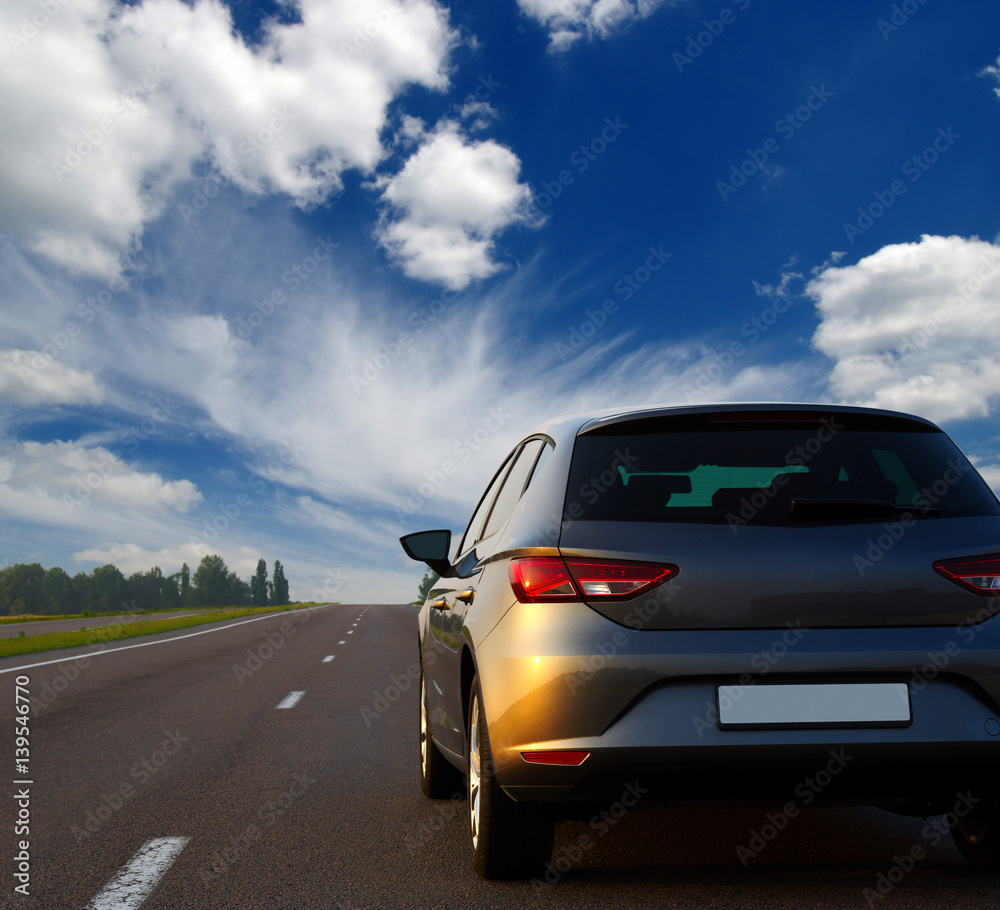  car and on the road